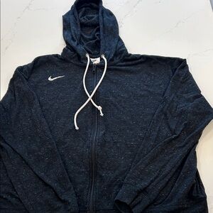 Nike Dark Gray Speckled Full Zip Hoodie XL